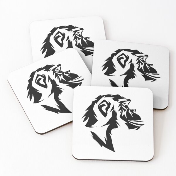 Item preview, Side Monky Silhouette Dark designed and sold by Web CreationsNL.