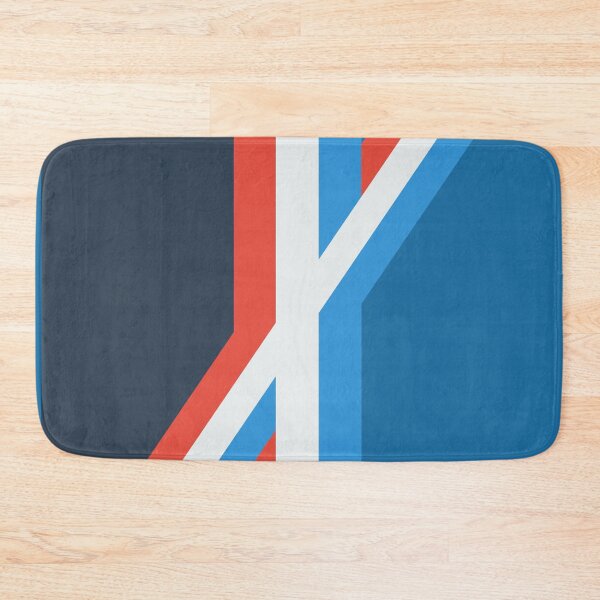 Item preview, Abstract red blue white striped X designed and sold by Thecolorschemer.