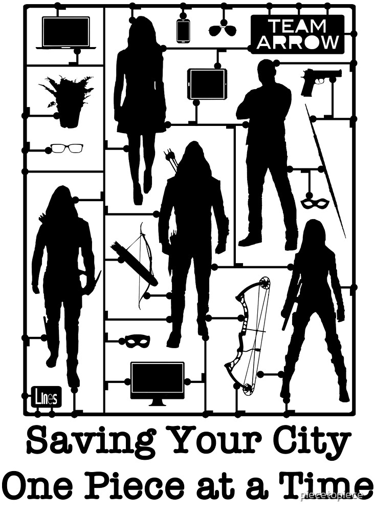 "Team Arrow One Piece at a Time" by piecetopiece Redbubble