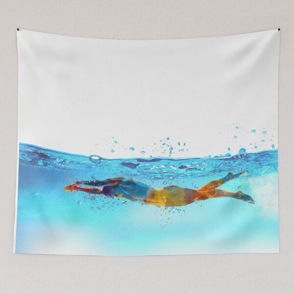 Item preview, Professional man swimmer inside swimming pool 03 designed and sold by paulrommer.