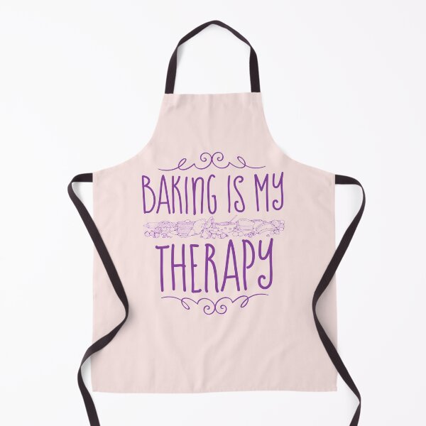 Funny Bakers Quote Baking Is My Therapy Cool For Bakers Apron