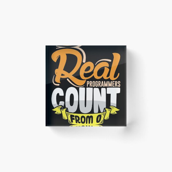 Item preview, Real Programmers count from 0 script admin designed and sold by Grinover.