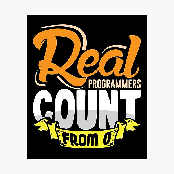 Item preview, Real Programmers count from 0 script admin designed and sold by Grinover.