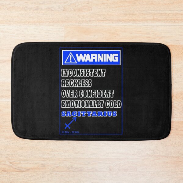 Item preview, WARNING ZODIAC SIGN SAGITTARIUS designed and sold by GraphicMedia.
