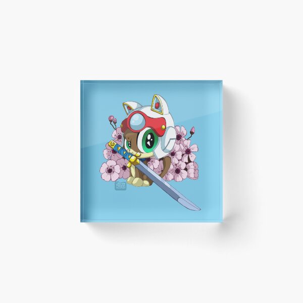 Item preview, Samurai Pizza Kitten Speedy designed and sold by Happy Bitey Snake.