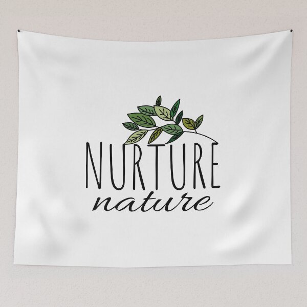 Item preview, Nurture nature, Wildflower, Earth lover, Nature lover, Plant lover  designed and sold by cyhdesign.