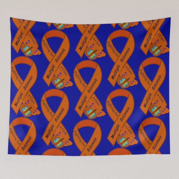 Item preview, MS, Multiple Sclerosis Awareness Ribbon designed and sold by AFordhamDesigns.