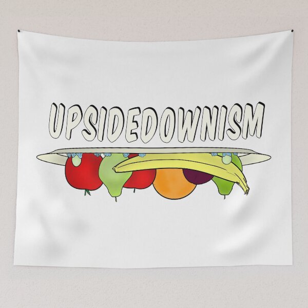 Item preview, upsidedownism Taskmaster fruit plate with blue tac  designed and sold by KristopherBel.