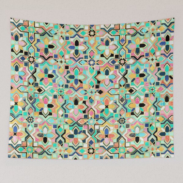 Item preview, Gilded Boho Jeweled Tiles designed and sold by micklyn.