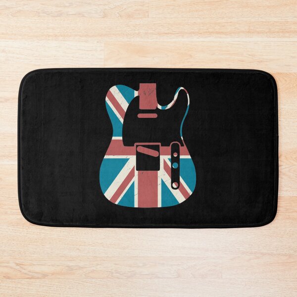 Item preview, Vintage Guitar great britain flag - Guitar player designed and sold by majuga.