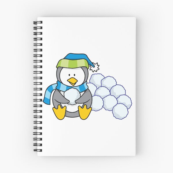 Item preview, Cute Penguin Throwing Snowball Fight designed and sold by treasure-crafts.