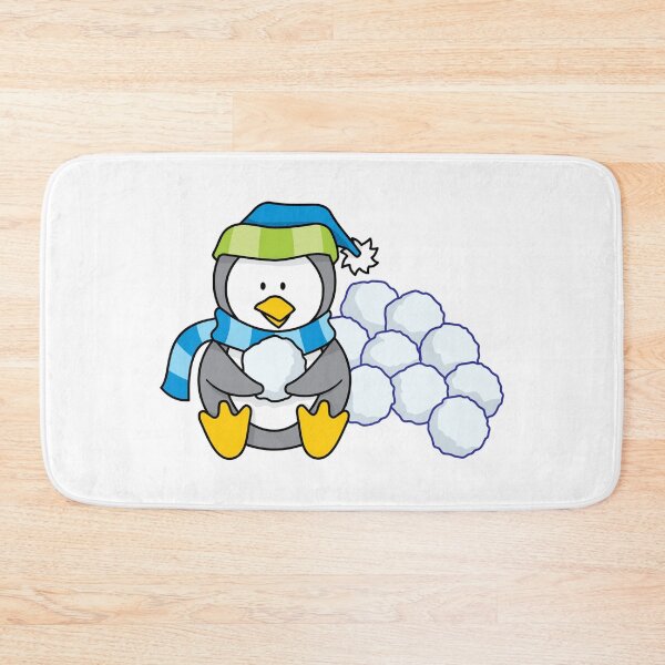 Item preview, Cute Penguin Throwing Snowball Fight designed and sold by treasure-crafts.