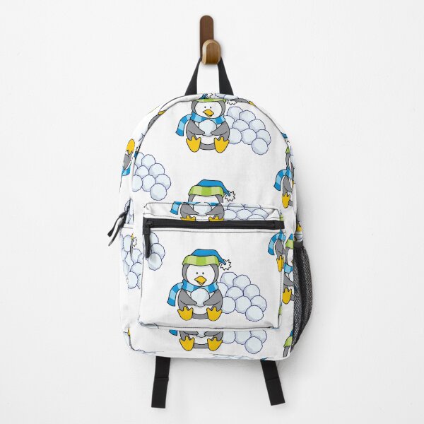 Item preview, Cute Penguin Throwing Snowball Fight designed and sold by treasure-crafts.