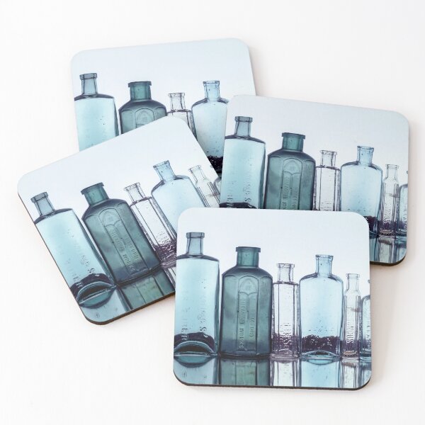 Item preview, Antique Bottles all in a Line designed and sold by KRBailey.