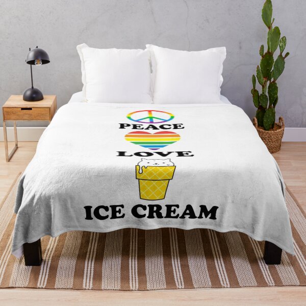 Item preview, Peace, Love and Ice Cream Essential Classic Design designed and sold by Glike.