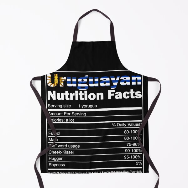 Item preview, Uruguay Gift - Funny Uruguayan Nutrition Facts designed and sold by majuga.