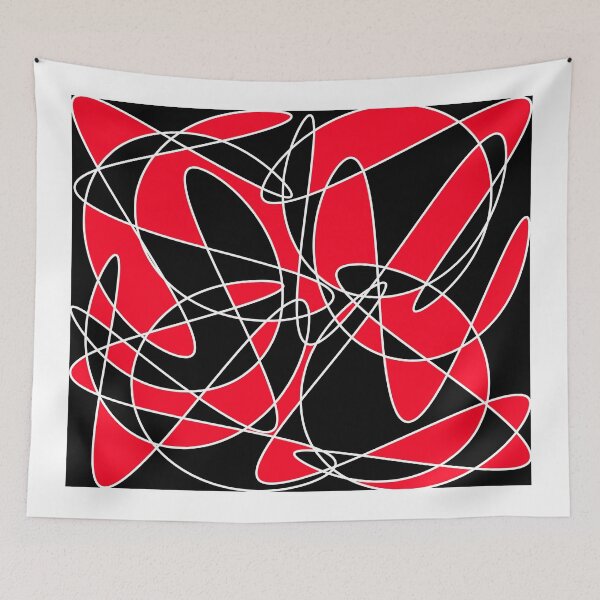 Item preview, Abstract pattern - red and black. designed and sold by K.S ART.