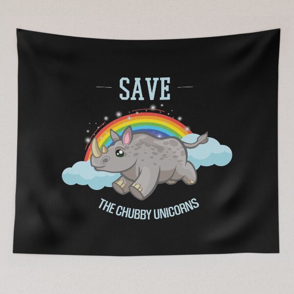 Item preview, Save The Chubby Unicorns Funny Rhino designed and sold by artado.