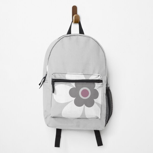 Item preview, Its all about pastel with this cute retro 80s simple flower power block colour groovy graphic in white, slate and soft grey, and mauve.  designed and sold by Caroline Laursen.