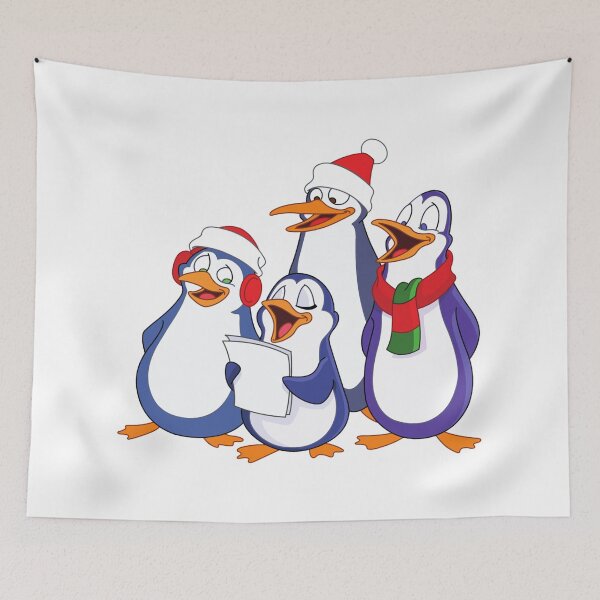 Item preview, Christmas Penguins Singing Christmas Carol Songs designed and sold by treasure-crafts.