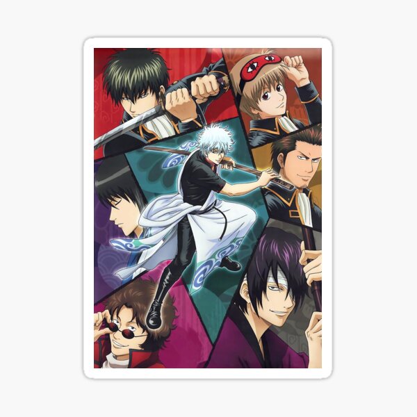 "Gintama Characters" Sticker by judymoody659 | Redbubble