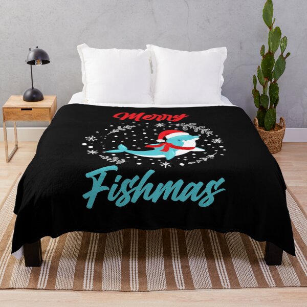 Item preview, Merry Fishmas Funny Fishing Christmas Gift | Fish Apparel designed and sold by wackodesign.
