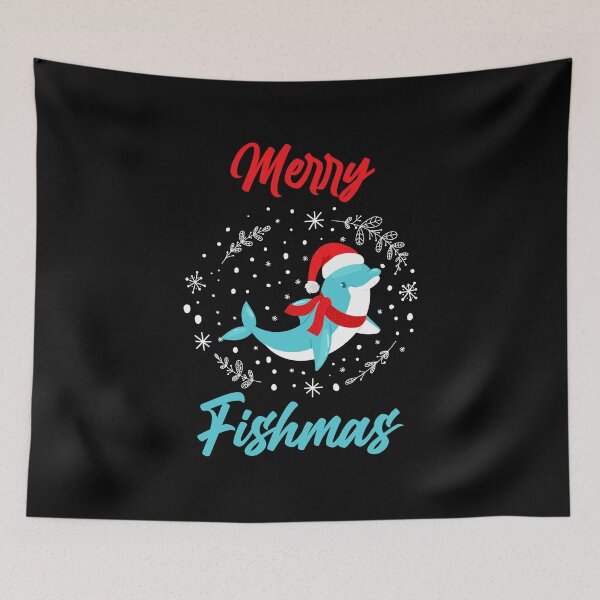 Item preview,  Merry Fishmas Funny Fishing Christmas Gift | Fish Apparel designed and sold by wackodesign.