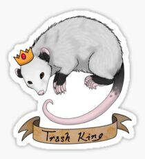 Trash King Opossum Possum Sticker
