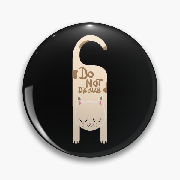 Item preview, Do Not Disturb Pink Cute Cat designed and sold by Opal Print.