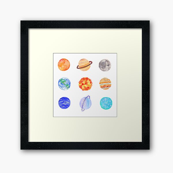 planets Framed Art Print