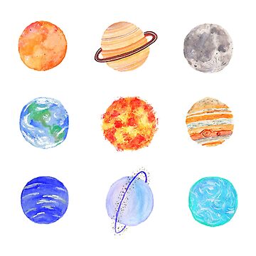 Artwork thumbnail, planets by hallesiegel