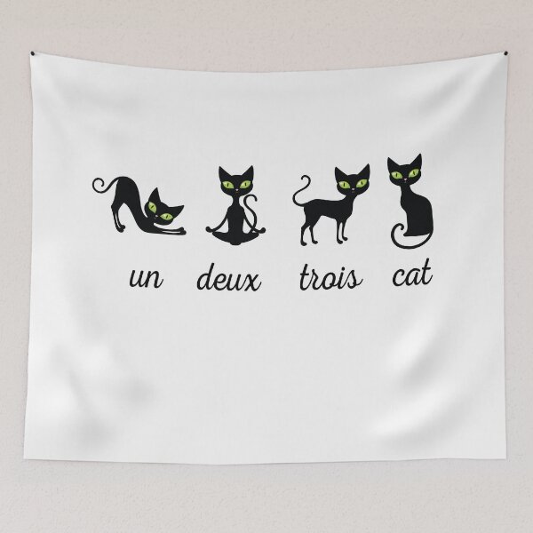 Item preview, Funny Gift For Cat Lovers Un Deux Trois Cat designed and sold by Suhy.