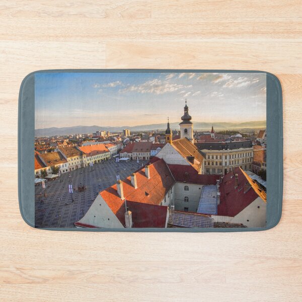 Item preview, Romania. Transylvania. Sibiu. View from the top of the Clock Tower at Sunset. designed and sold by vadim19.