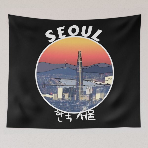 Item preview, White Seoul Nightview designed and sold by lfdbc.