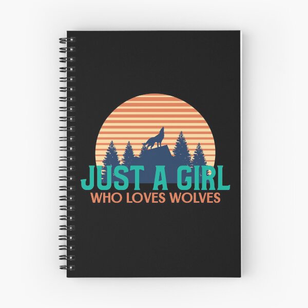 Item preview, Just A Girl Who Loves Wolves designed and sold by jacks-tees.