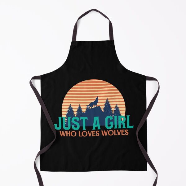 Item preview, Just A Girl Who Loves Wolves designed and sold by jacks-tees.