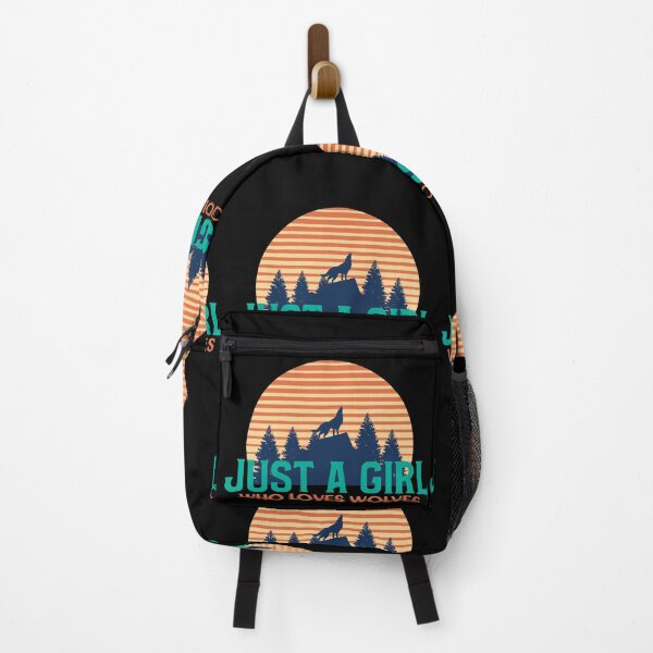 Item preview, Just A Girl Who Loves Wolves designed and sold by jacks-tees.