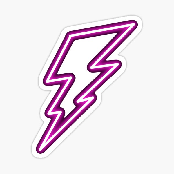 Item preview, Pink neon lightning bolt  designed and sold by Artsyscales21.