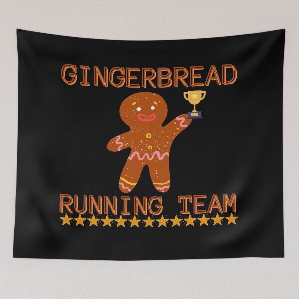 Item preview, Gingerbread Running Team designed and sold by Vibing-Right.