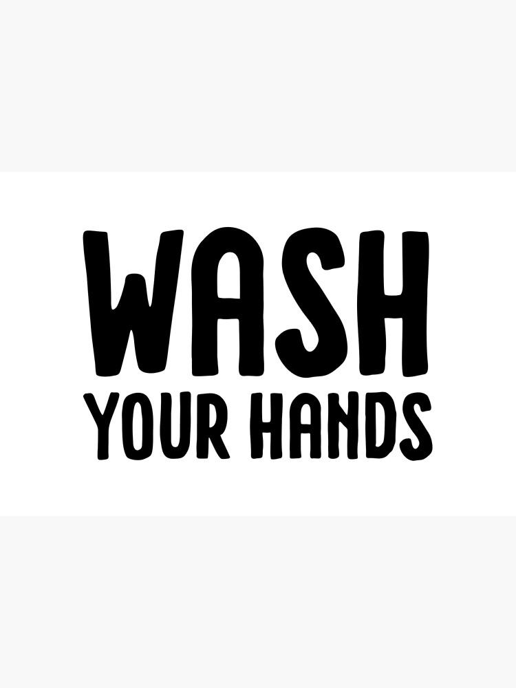 Wash your hands - white by colorandpattern