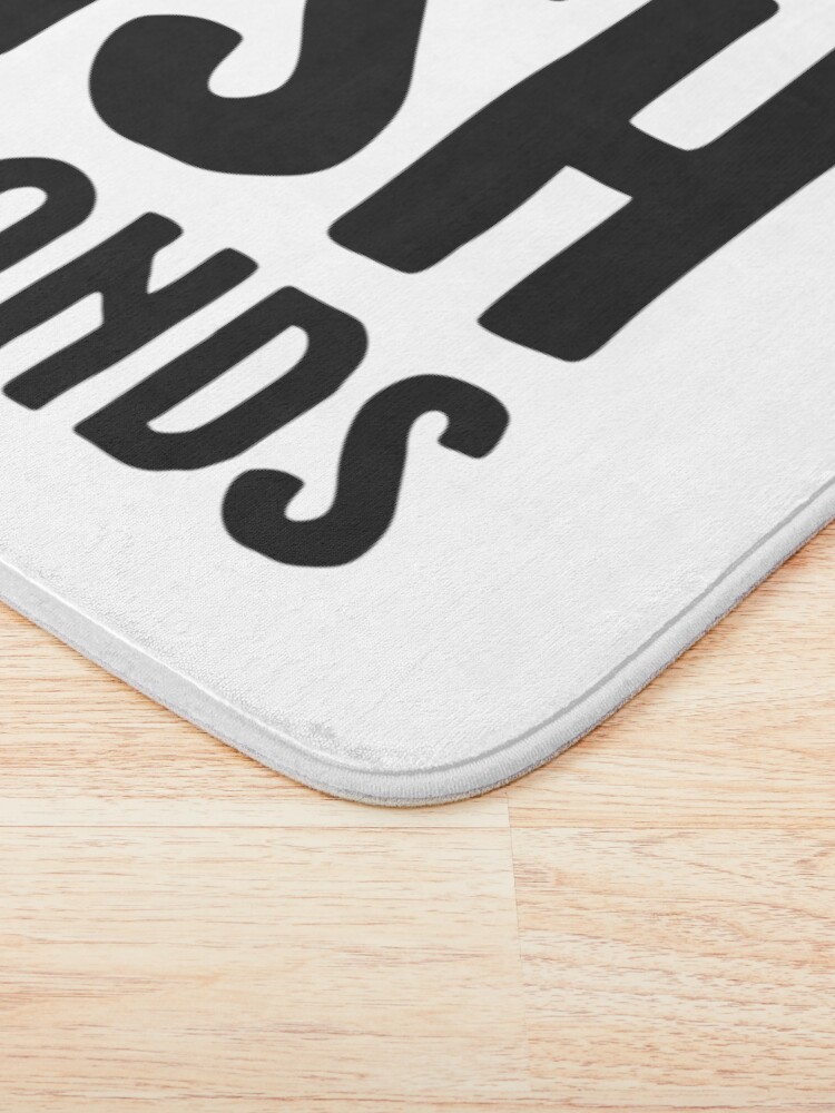 Alternate view of Wash your hands - white Bath Mat