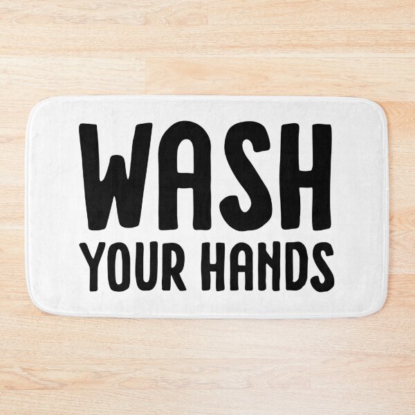 Item preview, Wash your hands - white designed and sold by La Chic.