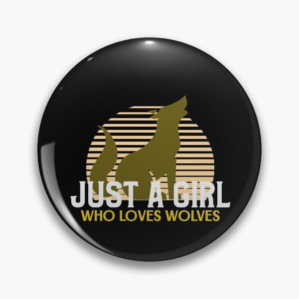 Item preview, Just A Girl Who Loves Wolves designed and sold by jacks-tees.