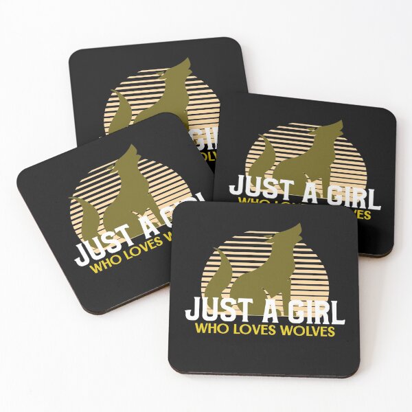 Item preview, Just A Girl Who Loves Wolves designed and sold by jacks-tees.