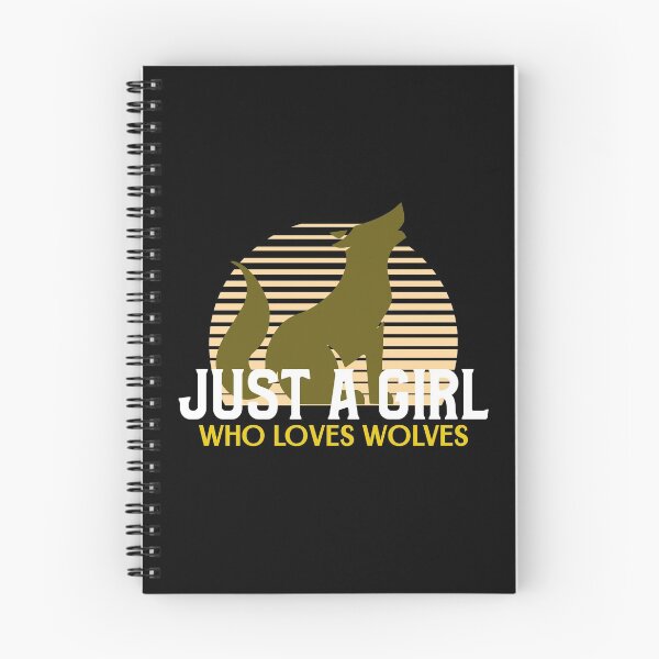 Item preview, Just A Girl Who Loves Wolves designed and sold by jacks-tees.