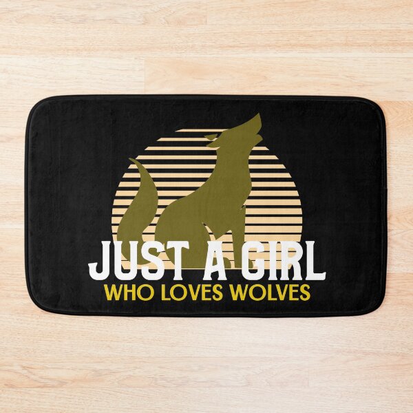 Item preview, Just A Girl Who Loves Wolves designed and sold by jacks-tees.