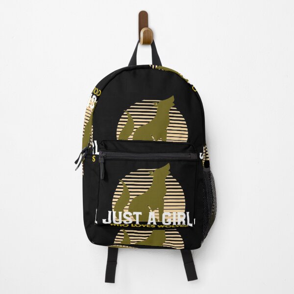 Item preview, Just A Girl Who Loves Wolves designed and sold by jacks-tees.