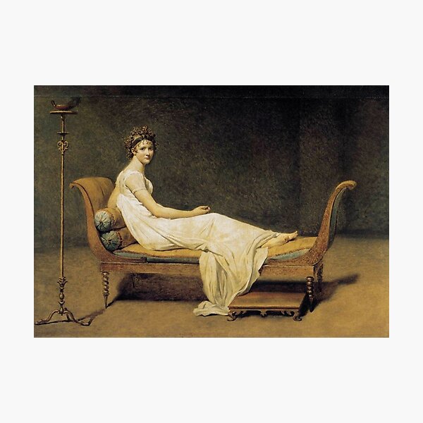Item preview, Portrait of Madame Récamier - Jacques-Louis David - Vintage Art designed and sold by RickE.