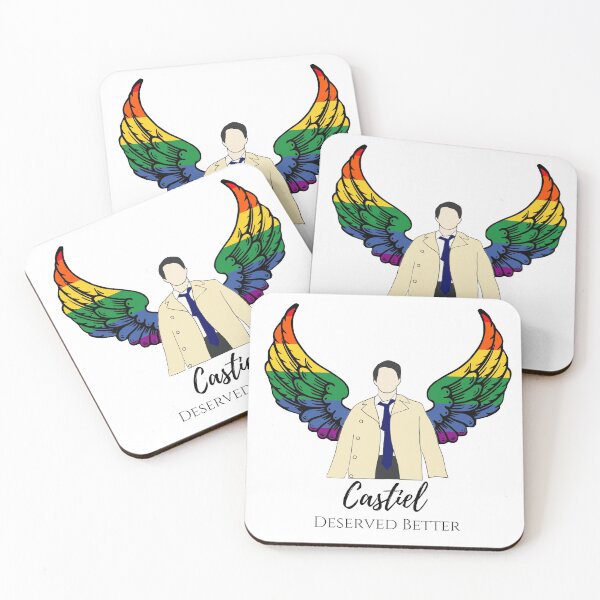 Item preview, Castiel deserved better with rainbow wings designed and sold by LannisterOnMars.