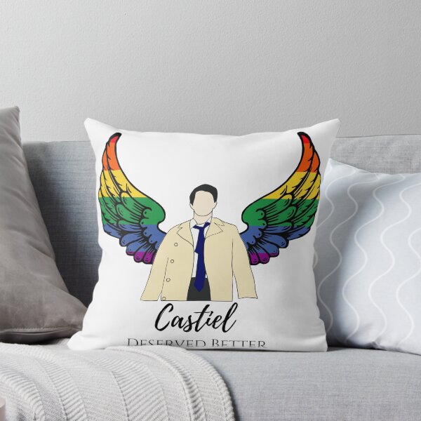 Item preview, Castiel deserved better with rainbow wings designed and sold by LannisterOnMars.